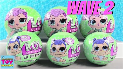 New Lol Surprise Wave 2 Series 2 Tots Lil Sisters Toy Opening Review Pstoyreviews Youtube