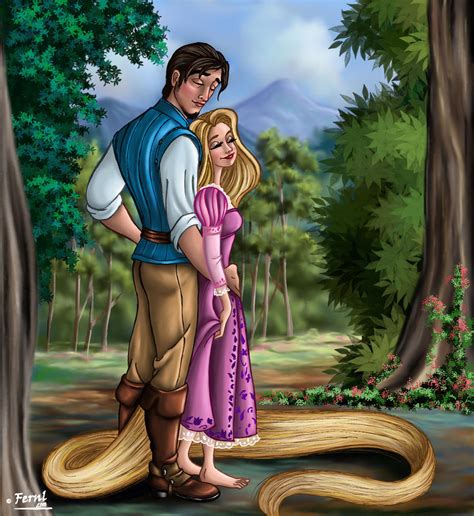 Rapunzel And Flynn By Fernl On Deviantart