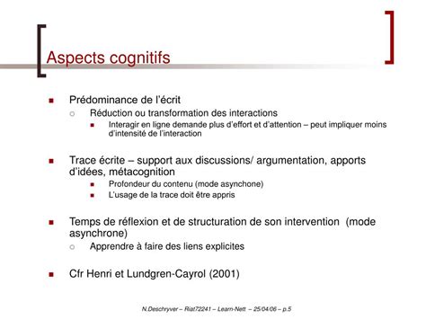 Ppt Interactions Sociales Et Apprentissage Dans Un Environnement