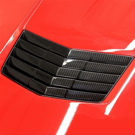 C7 Corvette Stingray Hood Vent Direct Fit Carbon Fiber Free Shipping