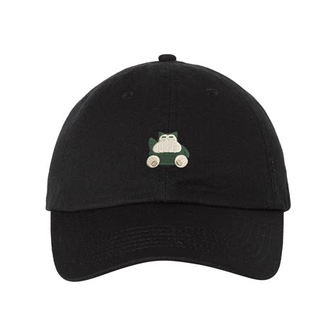 Snorlax Pokemon Hat Adjustable Dad Hat Embroidered Cap Etsy