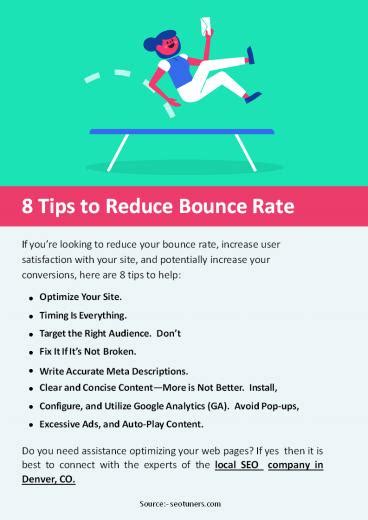 Ppt 8 Tips To Reduce Bounce Rate Powerpoint Presentation Free To