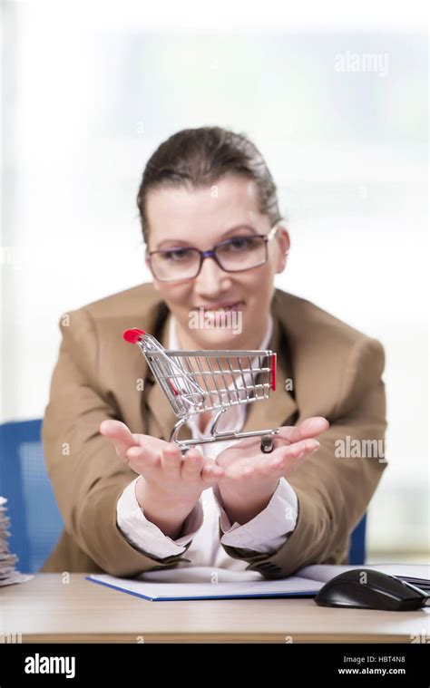 Businesswoman Working In The Office Stock Photo Alamy