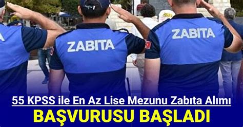 Sultangazi Belediyesi 55 KPSS ile en az lise mezunu zabıta memuru alımı