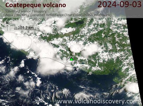 Latest Satellite Images of Coatepeque Volcano | VolcanoDiscovery