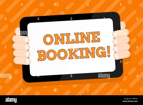 Conceptual Hand Writing Showing Online Booking Concept Meaning Tool