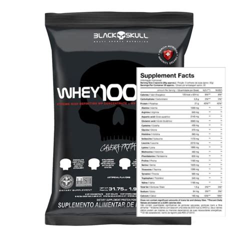 Whey 100 Hd Black Skull 900g Refil