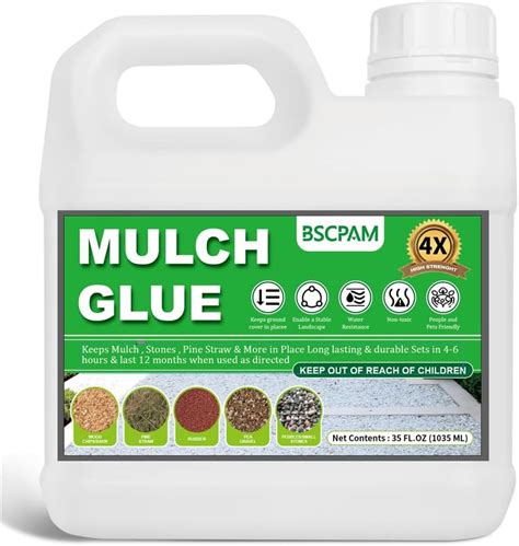 Bscpam Mulch Glue Oz Mulch Glue For Landscaping Concentrate Mulch