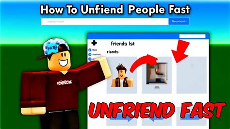 How To Unfriend People Fast In Roblox How To Unfriend Quick In Roblox