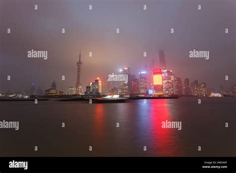 Beautiful night view of Shanghai, the Bund Stock Photo - Alamy