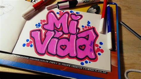 Como Hacer Un Graffiti De Amor Mi Vida Speed Drawing Fer Art Como