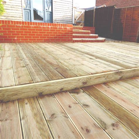 Pressure Treated Timber Decking Boards 48m X 120mm X 28mm 1501a