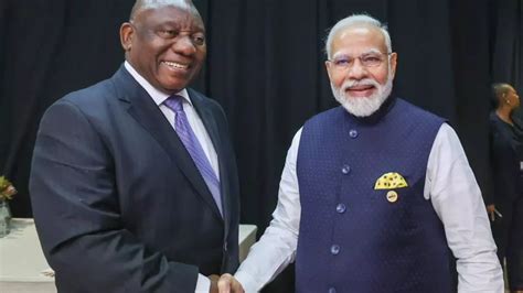 South African President Ramaphosa Congratulates Pm Modi For India