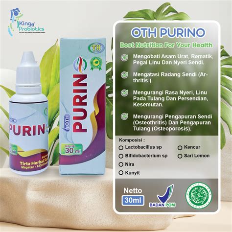 Jual Bioth OTH Purino Original Probiotik Herbal Kemasan Botol Tetes