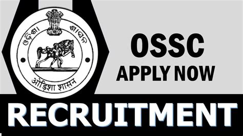 Ossc Recruitment Notification Out Check Posts Vacancies