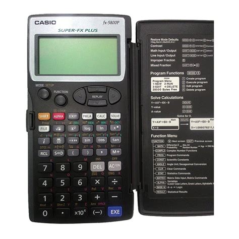 เครื่องคิดเลข Casio Fx 5800p Calculator