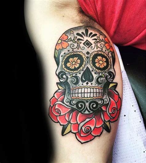 100 Stunning Sugar Skull Tattoo Designs For Men Sugar Skull Tattoos Mexican Skull Tattoos