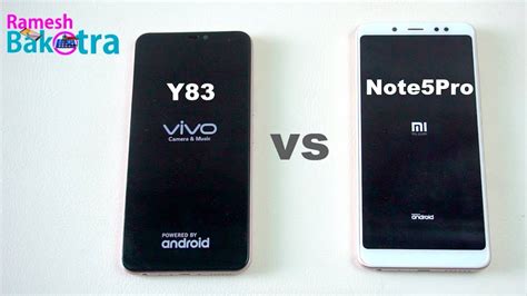 Vivo Y83 Vs Redmi Note 5 Pro SpeedTest And Camera Comparison YouTube