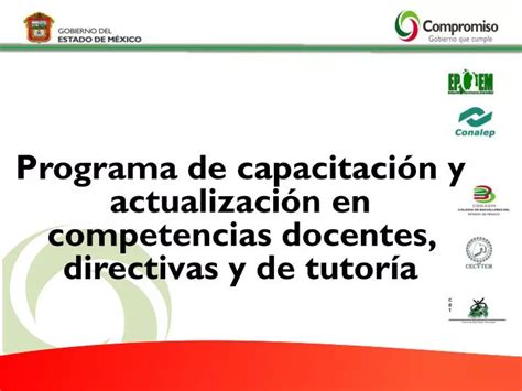 Ppt Programa De Capacitaci N Y Actualizaci N En Competencias Docentes