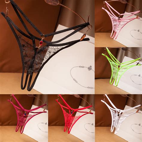 Usa Sexy Women Lace Thong G String Panties Lingerie Underwear