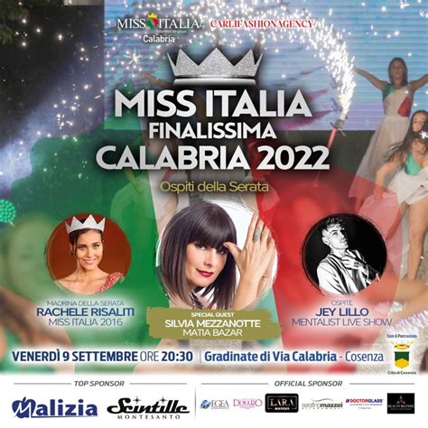 Miss Italia Calabria Tutto Pronto Per La Finalissima Del 9 Settembre