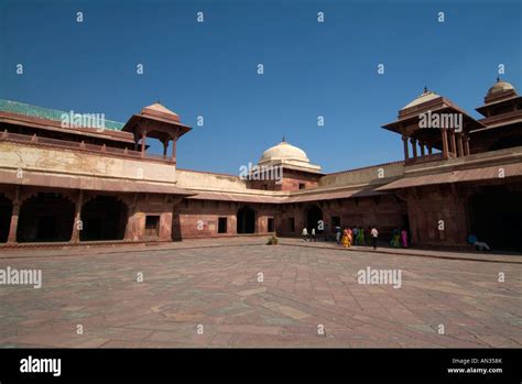 Courtyard Inside Fatehpur Sikri A Unesco World Heritage Site Originally