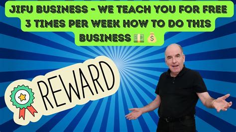 JIFU BUSINESS WE TEACH YOU FOR FREE 3 TIMES PER WEEK HOW TO DO THIS