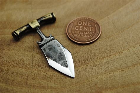 Miniature Push Dagger Knife By Mettlezforge On Etsy