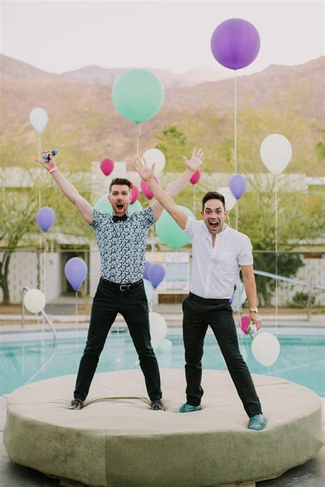 Ace Hotel Palm Springs Same Sex Wedding Wedding Party Ideas