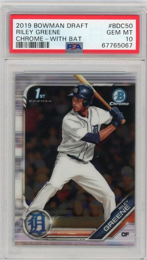 Mint Topps Bowman Draft Detroit Tigers Riley Greene