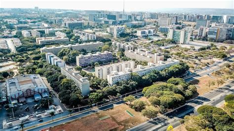 Premium Photo | A beautiful aerial drone view of brasilia capital of brazil