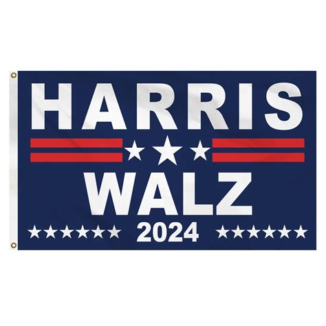 Kamala Harris Waltz 2024 Flag 3x5 Ft Kamala Harris For President Flags