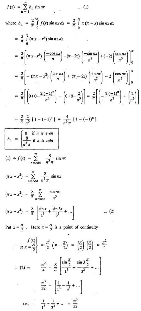 Half Range Series Sine And Cosine Series With Solved Example Problems