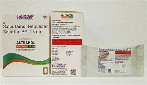 Salbutamol Nebuliser Solution Bp 2 5 Mg 2 5 Ml Asthamol Respules At Best Price In Mumbai