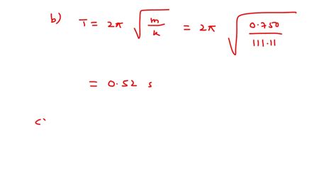 SOLVED A Simple Harmonic Oscillator With M 0 750 Kg And Total Energy E