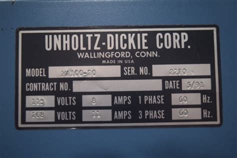 Unholtz Dickie Vibration System Lbf For Sale Surplus Record