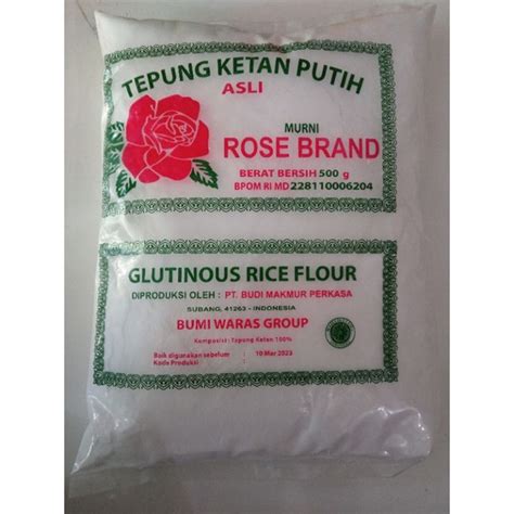 Jual Tepung Ketan Putih Asli Rose Brand Gr Tepung Rose Brand