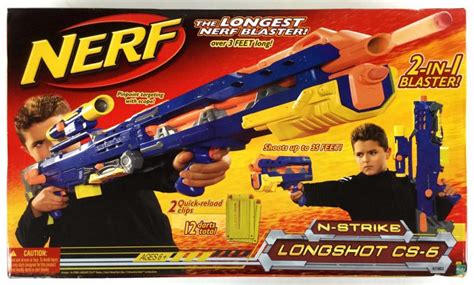 Lot Nerf N Strike Longshot Cs 6 Blaster