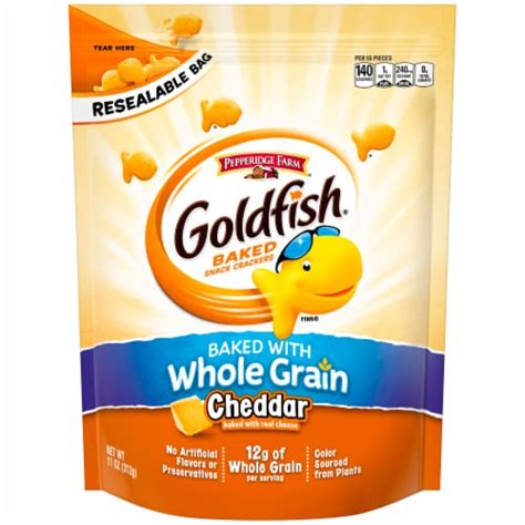 Goldfish Whole Grain Cheddar Baked Snack Crackers, 11 oz - Ralphs