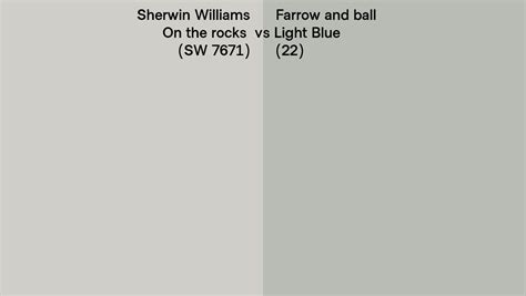 Sherwin Williams On The Rocks Sw 7671 Vs Farrow And Ball Light Blue