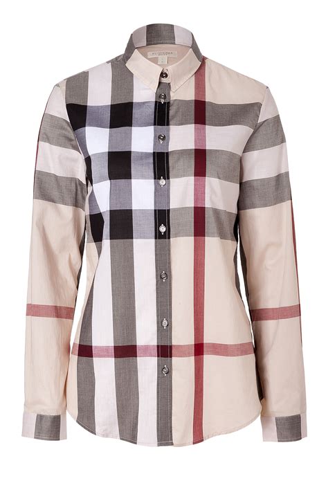 Burberry Brit Nova Check Cotton Shirt In Beige Lyst