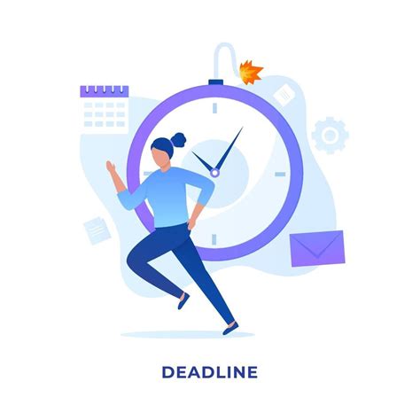 Deadlines Illustration Vector Concept 2223424 Vector Art At Vecteezy