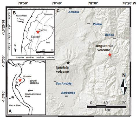 Tungurahua Ecuador Map