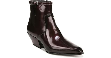 Franco Sarto Amber Snip Toe Ankle Booties Boot In Brown Lyst