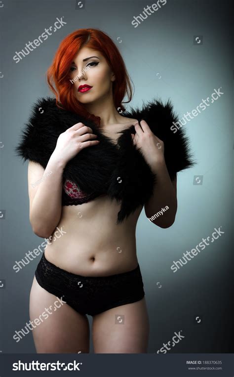 Sexy Plus Size Model Posing Lingerie Stock Photo 188370635 Shutterstock