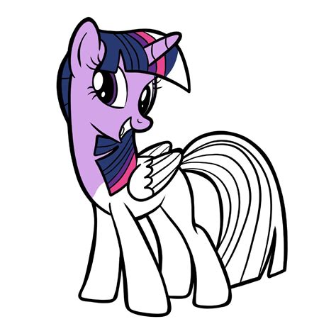 Twilight Sparkle Coloring Page Free Printable Rfreecoloringforkids