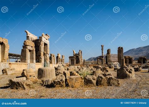 Persepolis in Iran. UNESCO World Heritage Site. Stock Image - Image of ...