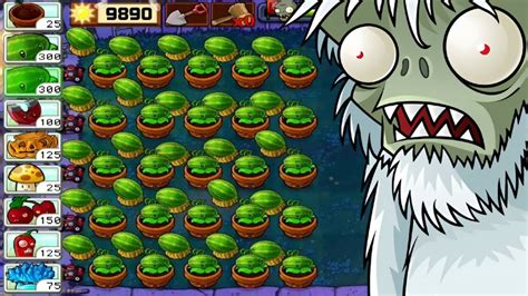 Plants Vs Zombies Survival Night Flags Completed All Plants Vs