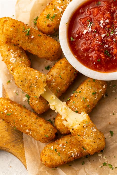 Frozen Mozzarella Sticks in the Air Fryer - Easy Healthy Recipes