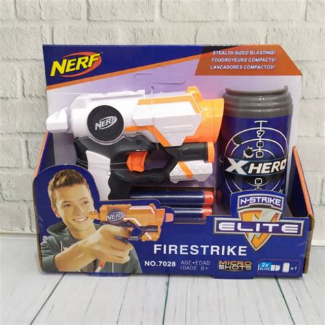 Jual Nerf Pistol X Hero N Strike Elite Firestrike No7028 Shopee